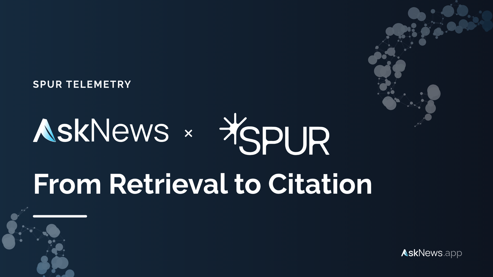 AskNews × SPUR — From Retrieval to Citation